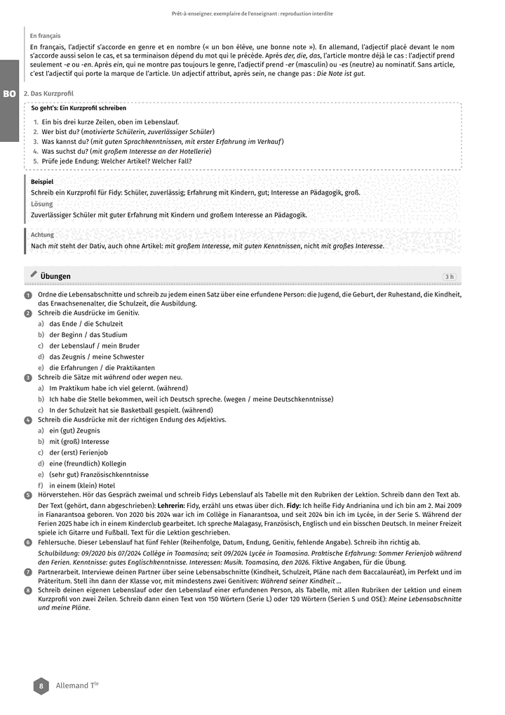 Échantillon Allemand Tle, toutes séries, page 9 sur 10