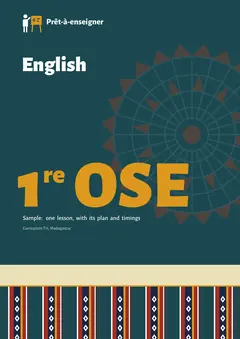 Couverture du manuel Anglais 1re OSE