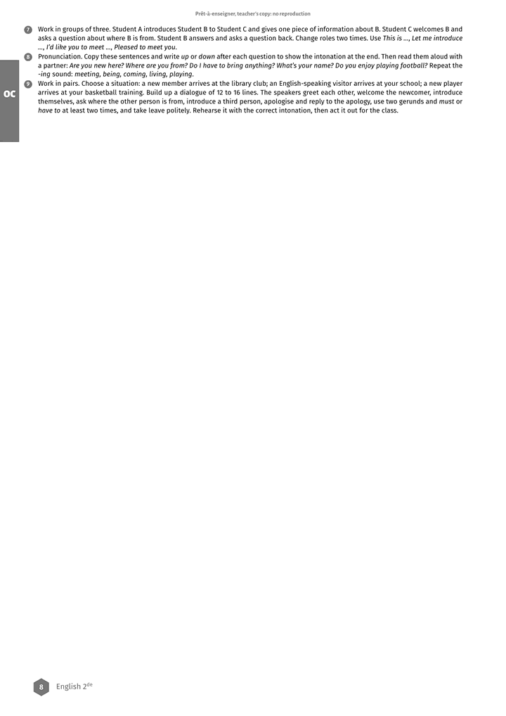 Échantillon Anglais 2de, page 9 sur 10