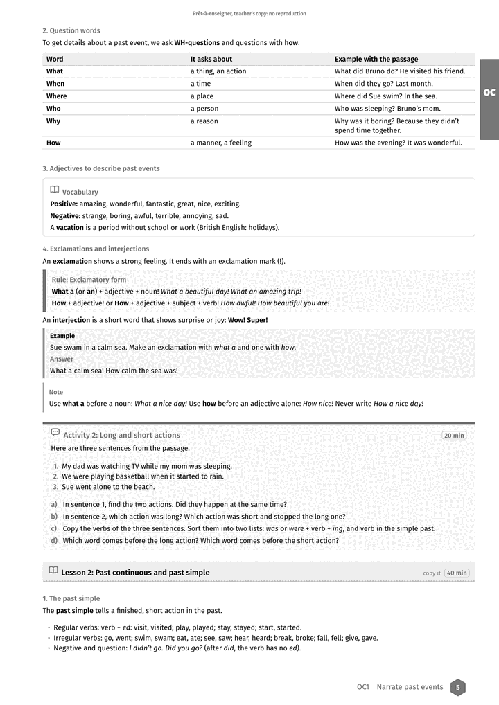 Échantillon Anglais 3e, page 6 sur 10