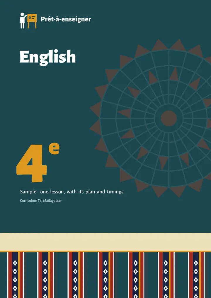 Échantillon Anglais 4e, page 1 sur 8