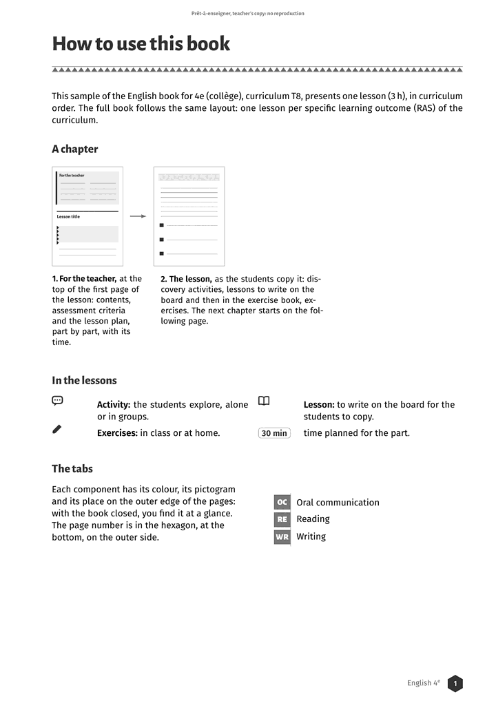 Échantillon Anglais 4e, page 2 sur 8
