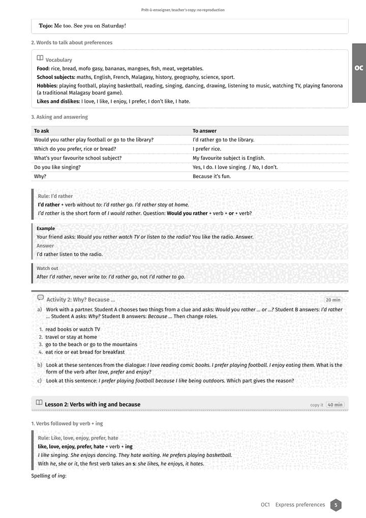 Échantillon Anglais 4e, page 6 sur 8