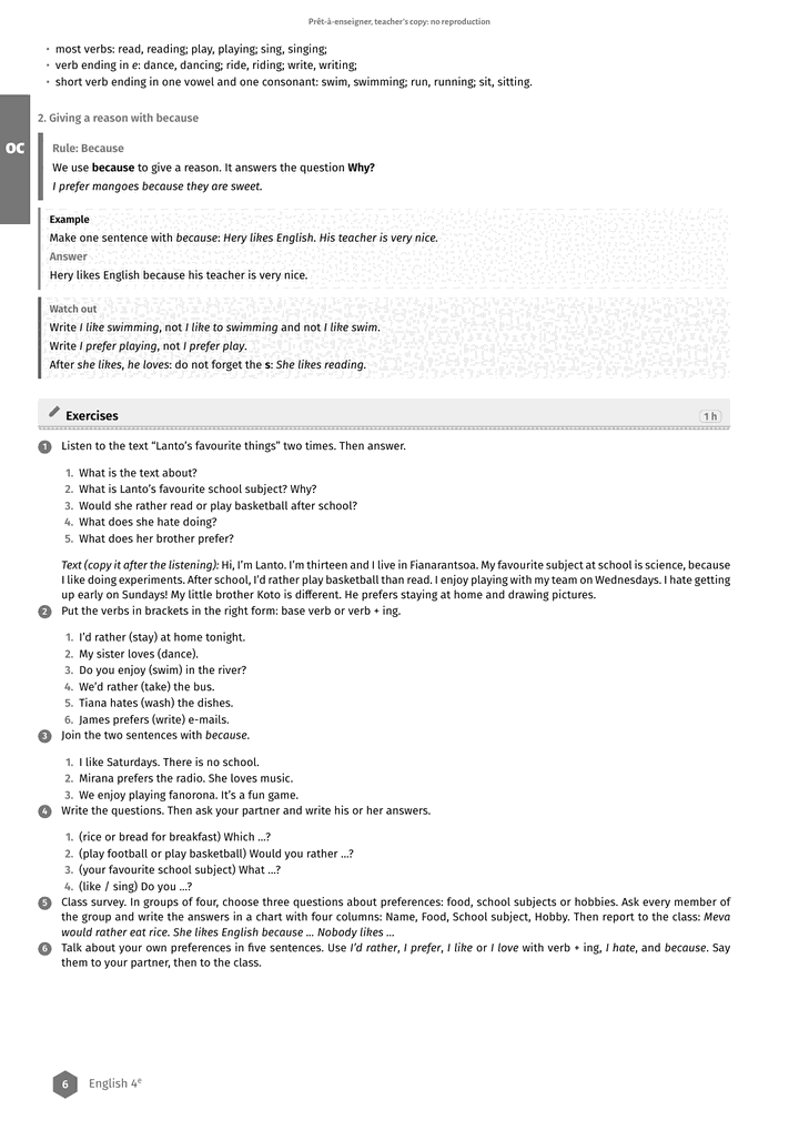 Échantillon Anglais 4e, page 7 sur 8