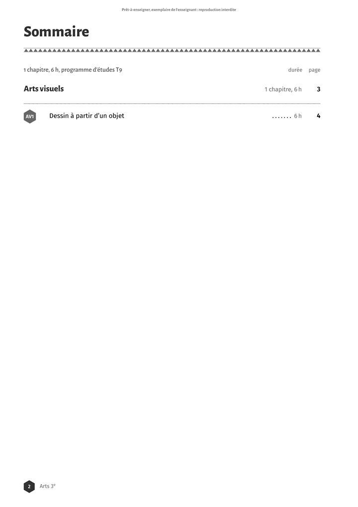 Échantillon Arts 3e, page 3 sur 10