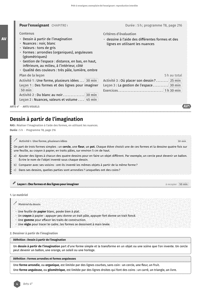 Échantillon Arts 4e, page 5 sur 10