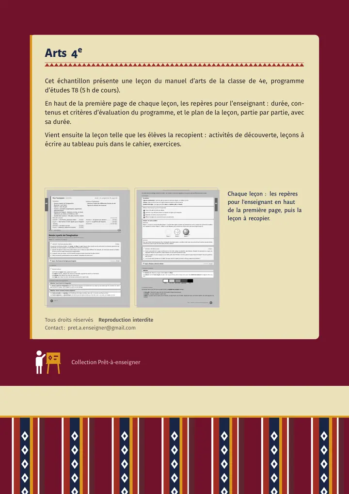 Échantillon Arts 4e, page 10 sur 10