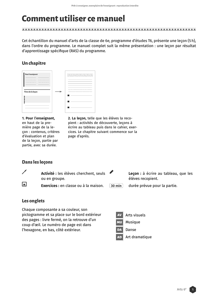 Échantillon Arts 6e, page 2 sur 8