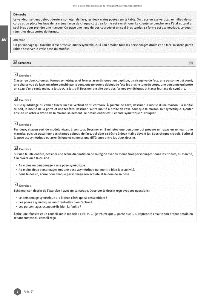 Échantillon Arts 6e, page 7 sur 8
