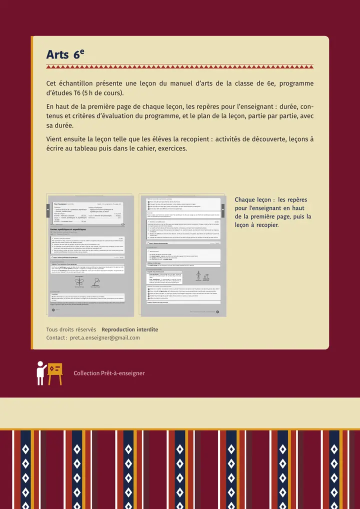 Échantillon Arts 6e, page 8 sur 8