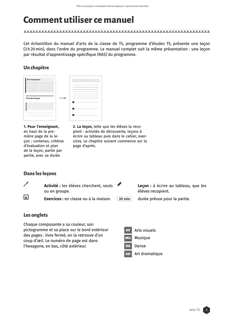 Échantillon Arts T5, page 2 sur 8