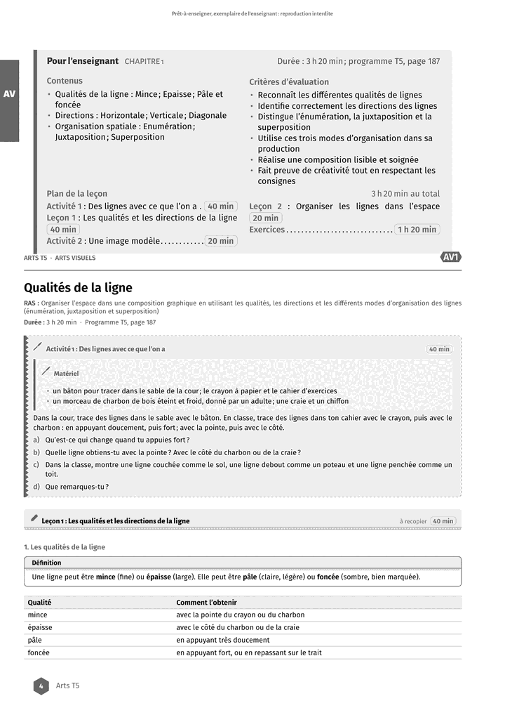 Échantillon Arts T5, page 5 sur 8
