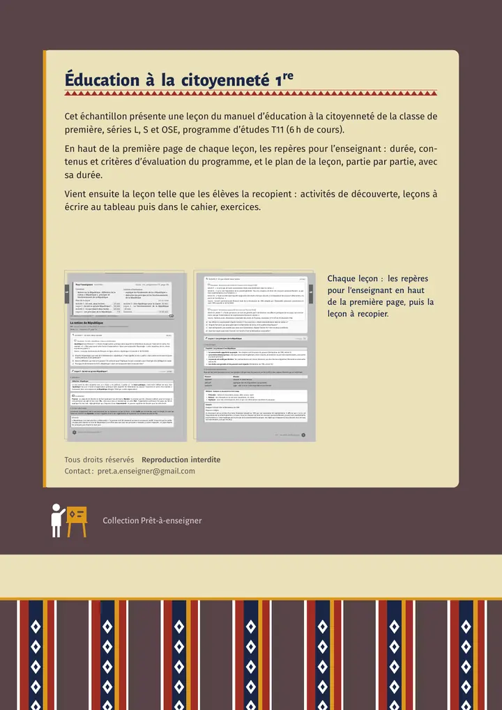 Échantillon Éducation à la citoyenneté 1re, toutes séries, page 8 sur 8