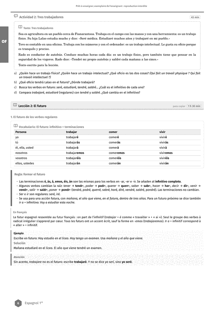 Échantillon Espagnol 1re, toutes séries, page 7 sur 10