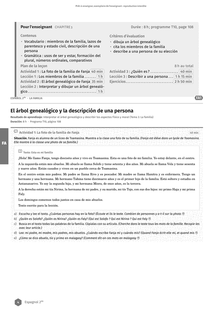 Échantillon Espagnol 2de, page 5 sur 12