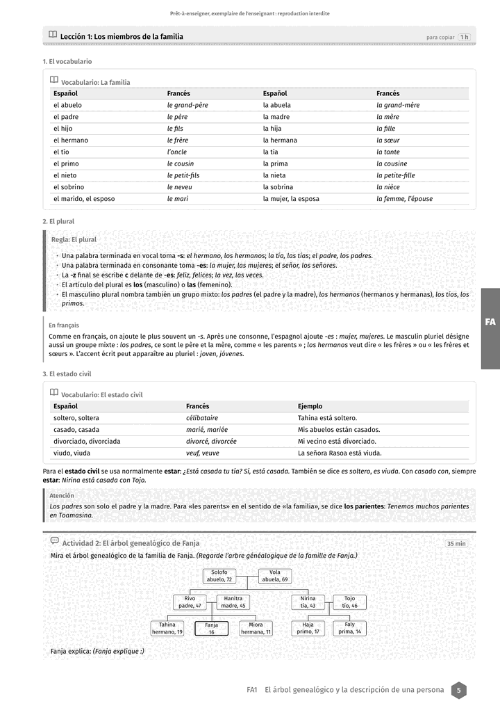 Échantillon Espagnol 2de, page 6 sur 12