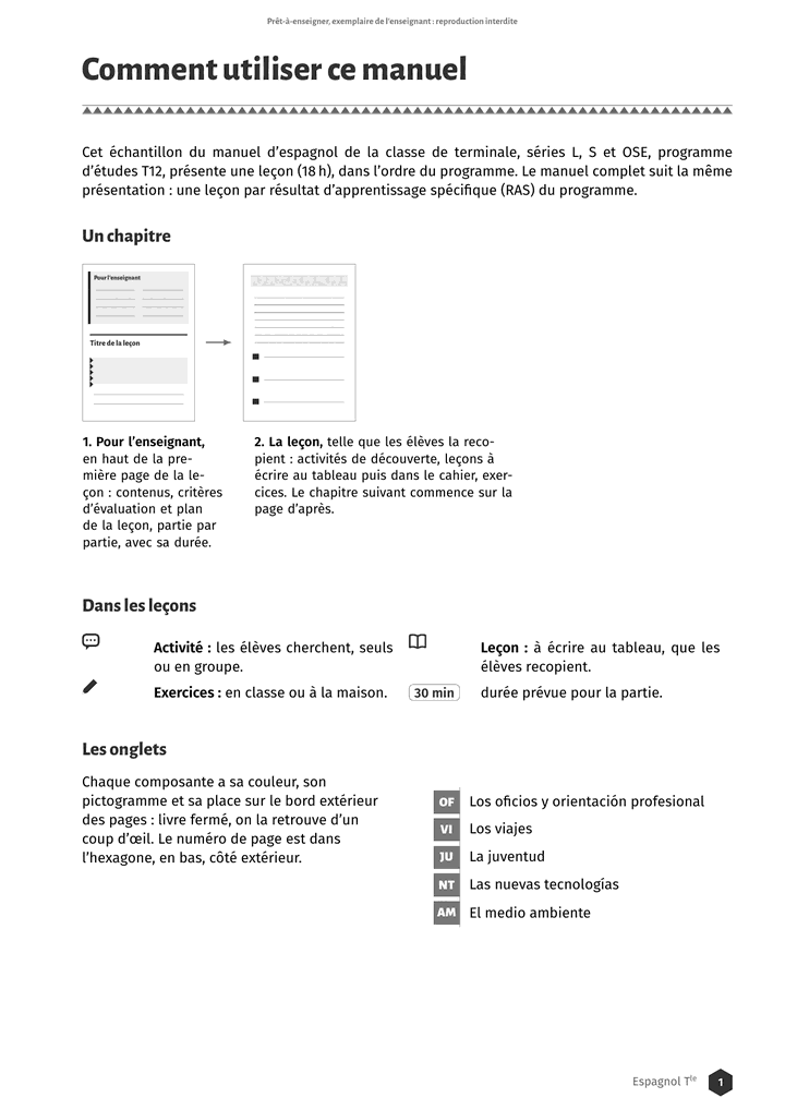 Échantillon Espagnol Tle, toutes séries, page 2 sur 10