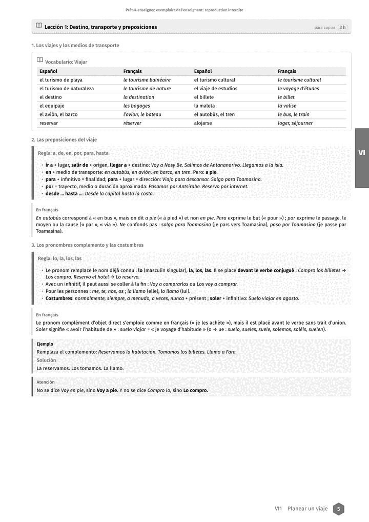 Échantillon Espagnol Tle, toutes séries, page 6 sur 10