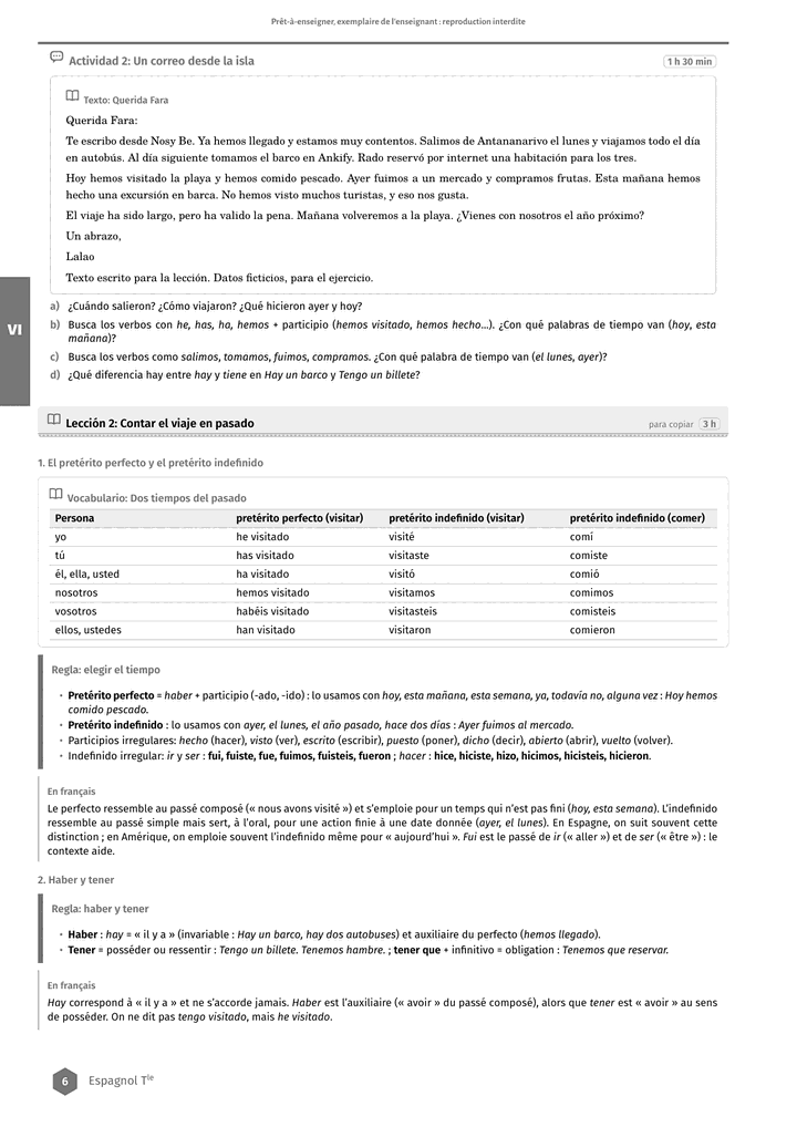 Échantillon Espagnol Tle, toutes séries, page 7 sur 10