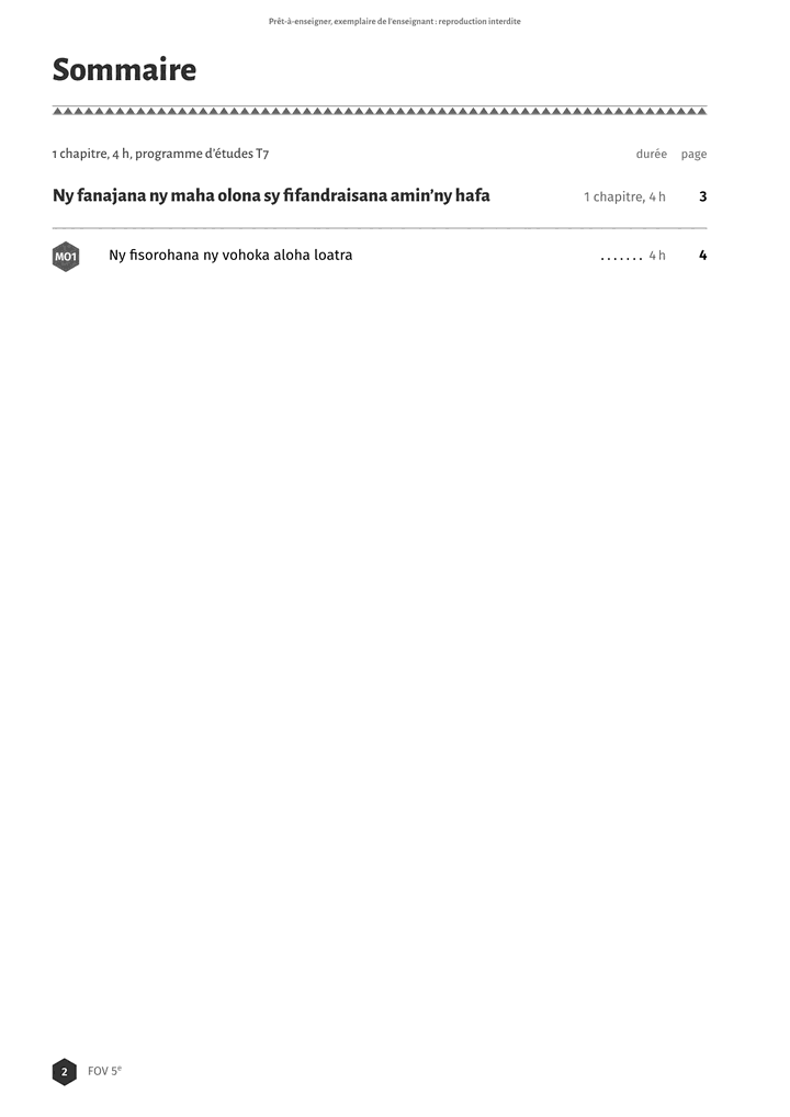 Échantillon FOV 5e, page 3 sur 8