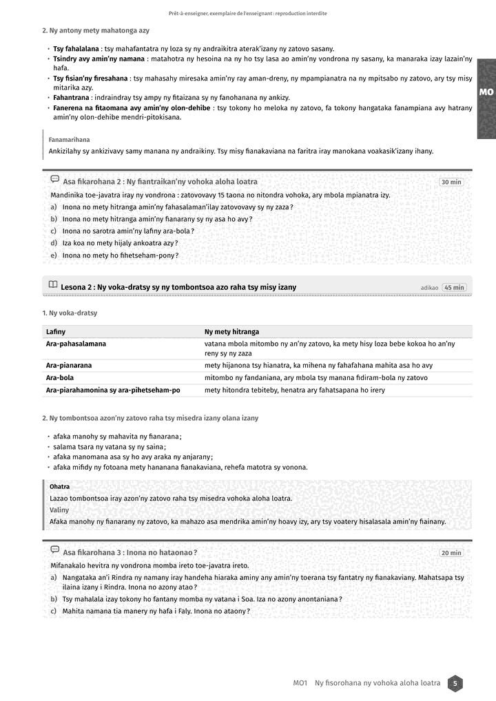 Échantillon FOV 5e, page 6 sur 8