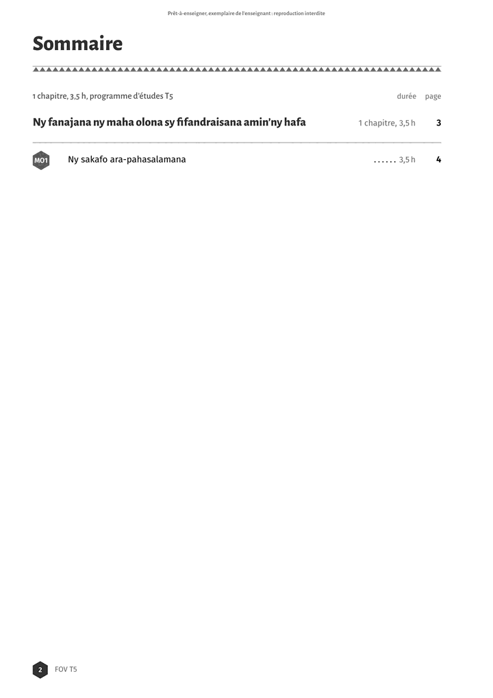 Échantillon FOV T5, page 3 sur 8