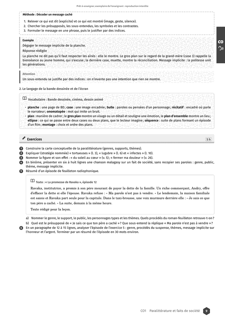 Échantillon Français 1re L, page 10 sur 16