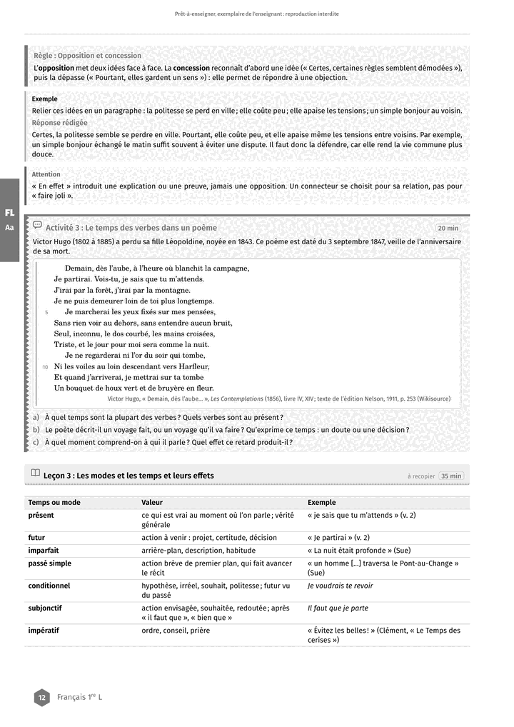 Échantillon Français 1re L, page 13 sur 16