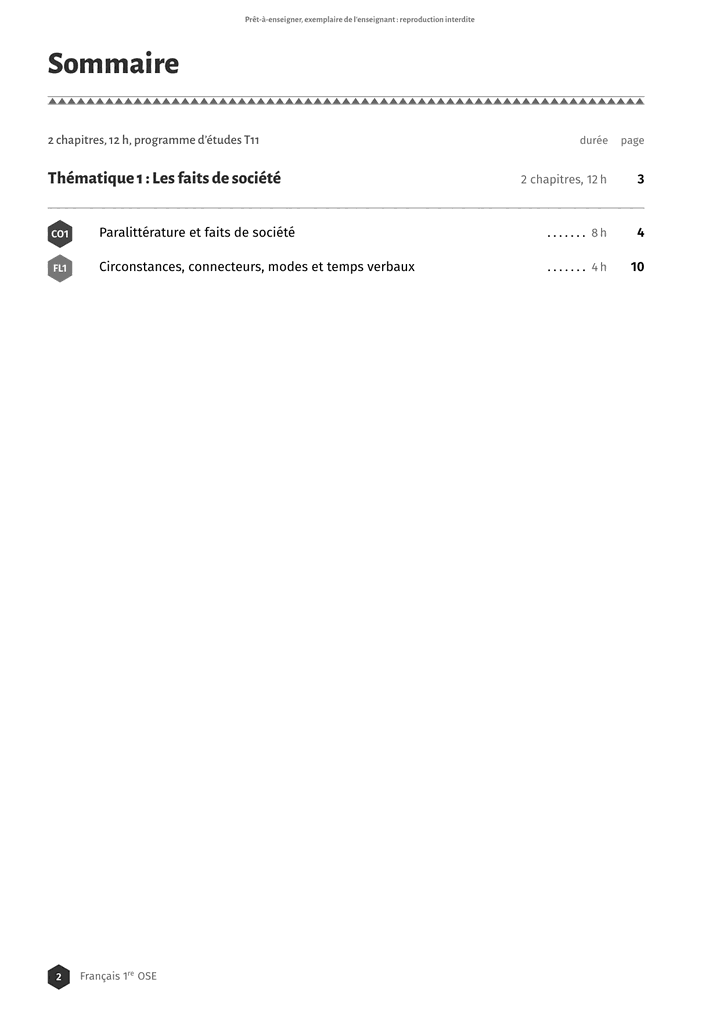 Échantillon Français 1re OSE, page 3 sur 16