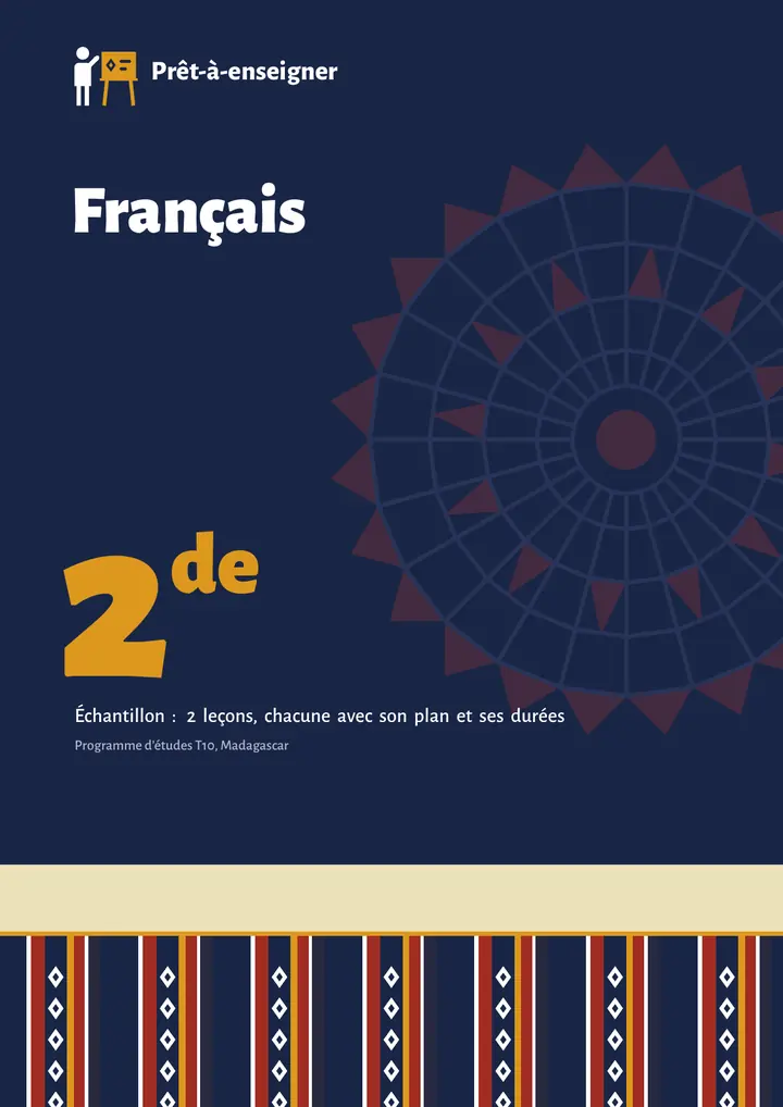 Échantillon Français 2de, page 1 sur 16
