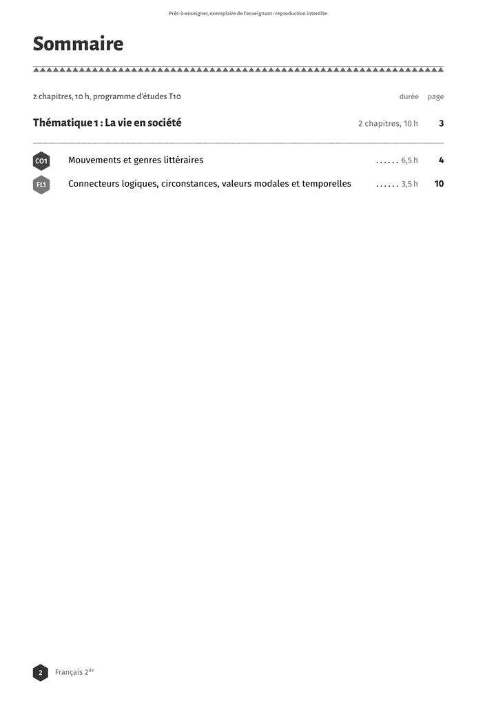 Échantillon Français 2de, page 3 sur 16