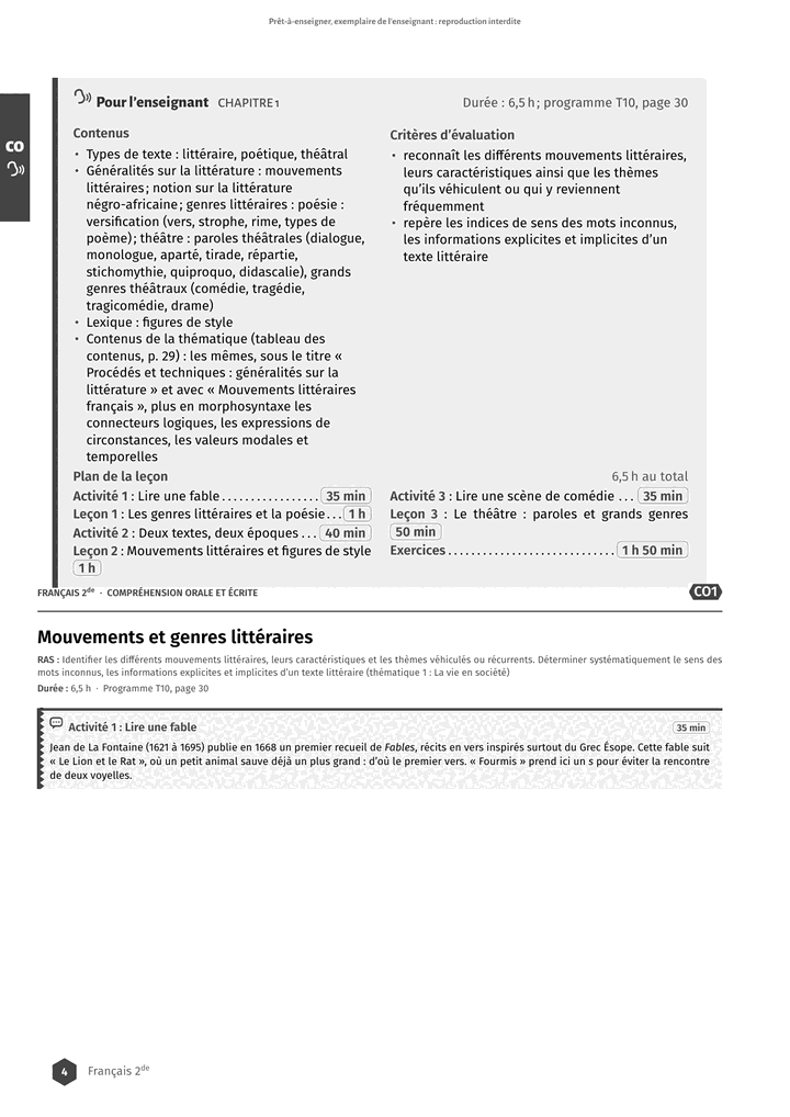 Échantillon Français 2de, page 5 sur 16