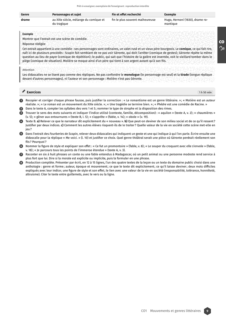 Échantillon Français 2de, page 10 sur 16