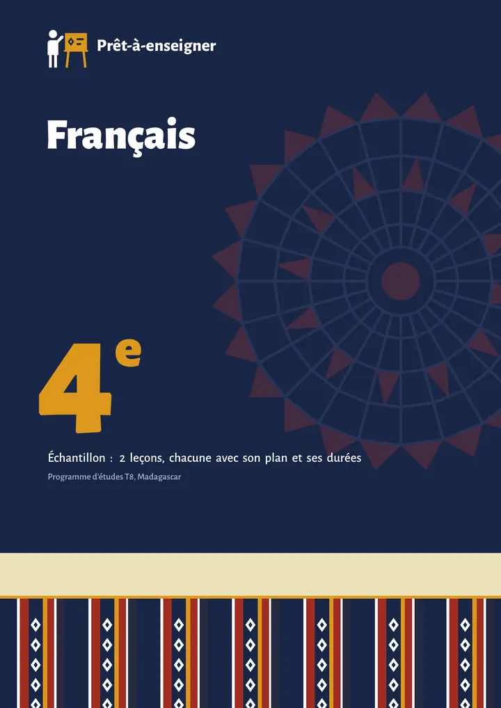 Échantillon Français 4e, page 1 sur 10