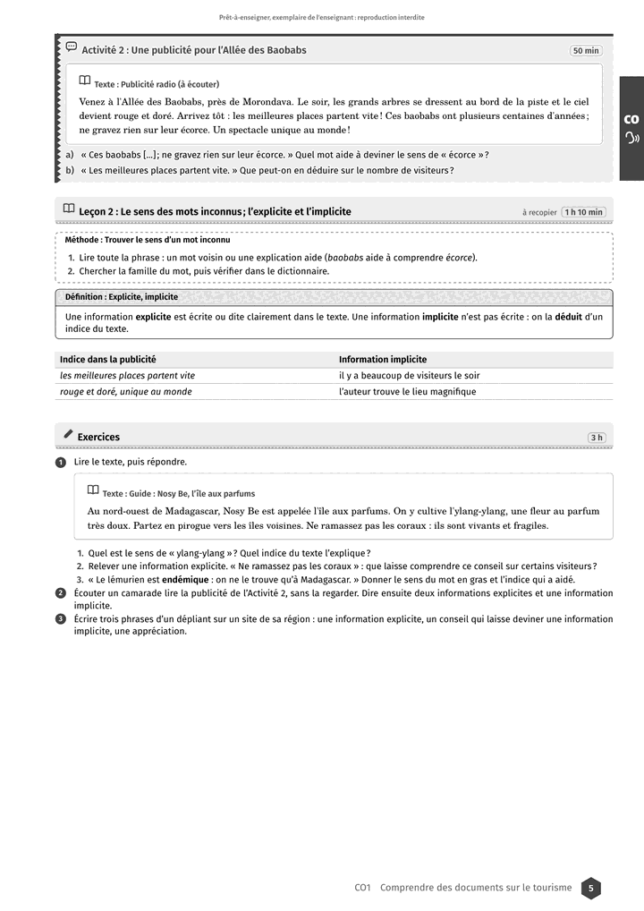 Échantillon Français 4e, page 6 sur 10