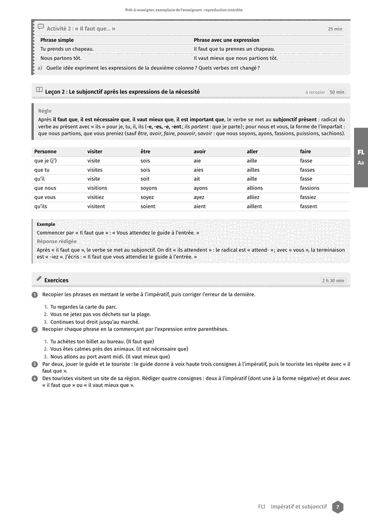 Échantillon Français 4e, page 8 sur 10