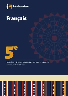 Couverture du manuel Français 5e