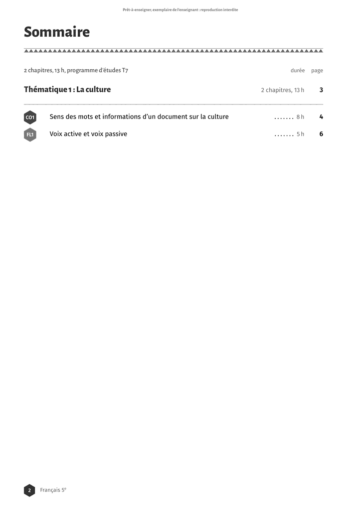 Échantillon Français 5e, page 3 sur 10