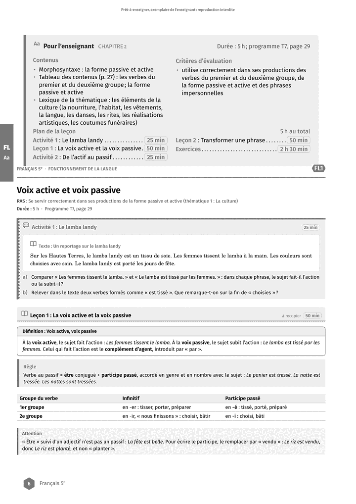 Échantillon Français 5e, page 7 sur 10