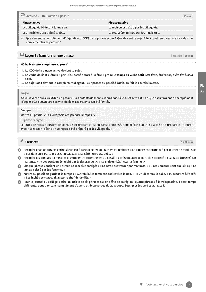 Échantillon Français 5e, page 8 sur 10