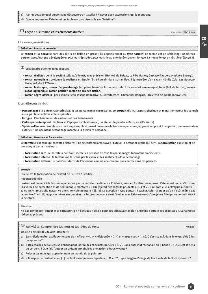 Échantillon Français Tle L, page 6 sur 14