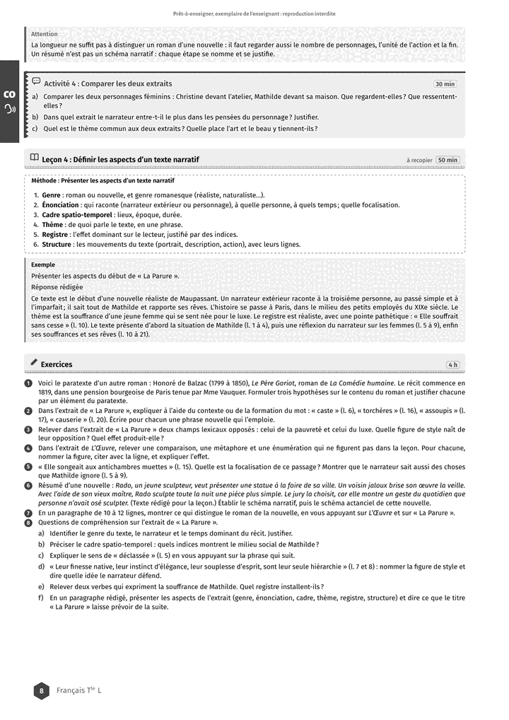 Échantillon Français Tle L, page 9 sur 14