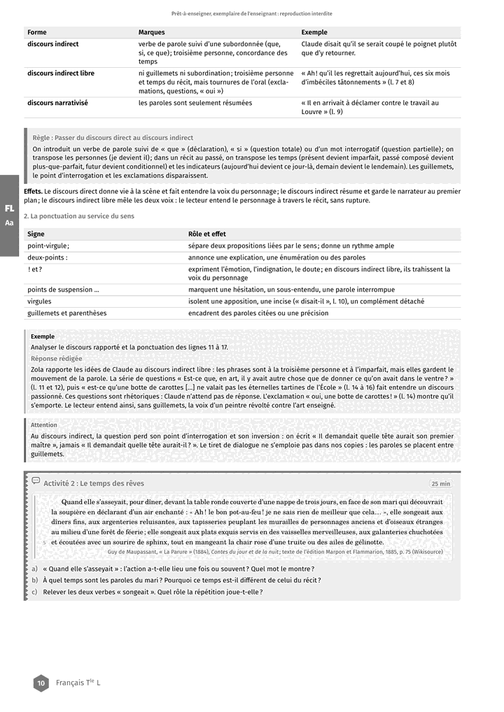 Échantillon Français Tle L, page 11 sur 14