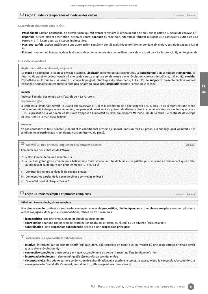 Échantillon Français Tle L, page 12 sur 14