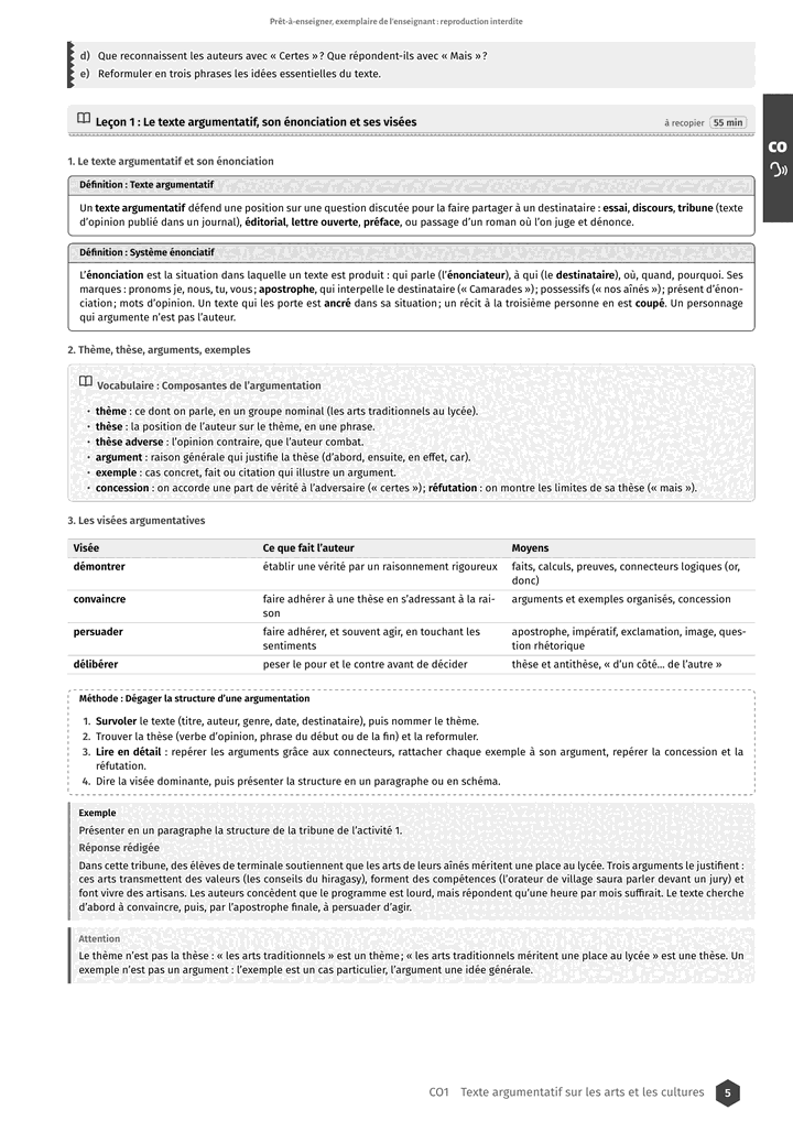 Échantillon Français Tle OSE, page 6 sur 16
