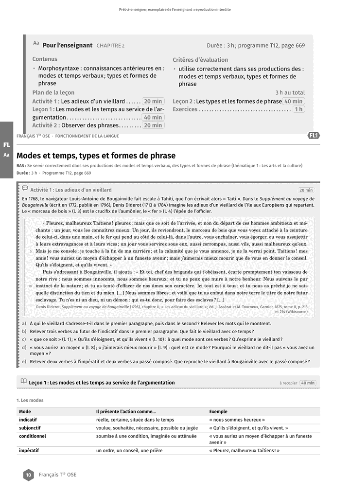 Échantillon Français Tle OSE, page 11 sur 16