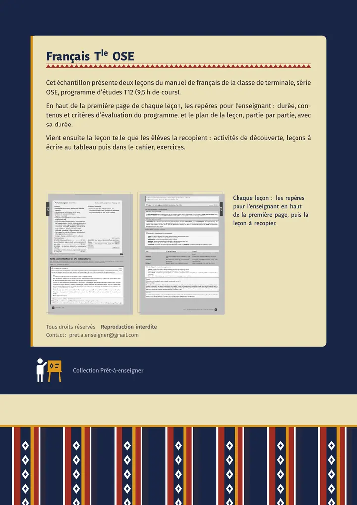 Échantillon Français Tle OSE, page 16 sur 16