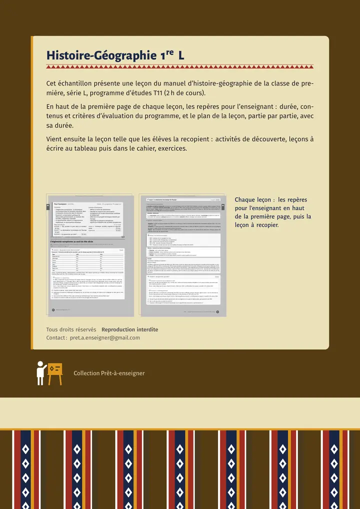 Échantillon Histoire-Géographie 1re L, page 8 sur 8