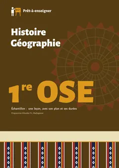 Couverture du manuel Histoire-Géographie 1re OSE