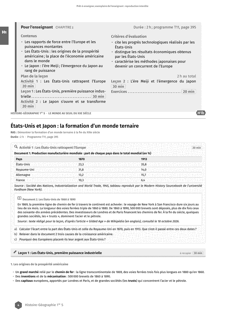 Échantillon Histoire-Géographie 1re S, page 5 sur 8